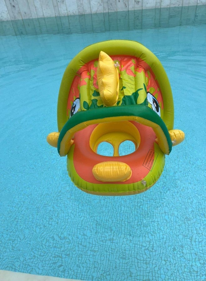 ProKart Baby Pool Float - Baby Water Play Mat Water pad for Infants Toddlers | Infant Training Bath Float | Inflatable Toddler Swim Float with Sunshade (Dolphin Pool Float, Pack of 4) - Image 5